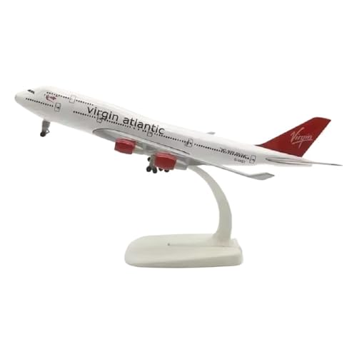 WJXNNON Für Flugzeugmodell Der B747-Serie Aus Druckguss, Miniatur-Luftfahrtgeschenk, Spielzeugflugzeuge, Dekoration, 1:400, 20 cm(747Virgin UK) von WJXNNON