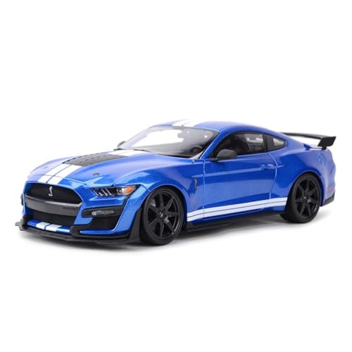 WJXNNON Für Ford Mustang GT500 Blau Sportwagen Statische Druckgussfahrzeuge Sammlermodell Autospielzeug 1:18(Blue) von WJXNNON