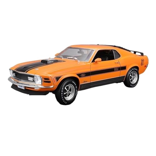 WJXNNON Für Ford Mustang Orange Blau Automodell Druckgusslegierung Automodell Ornament Sammlung Geschenk 1:18(Orange) von WJXNNON