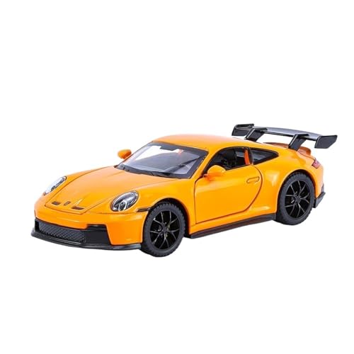 WJXNNON Für GT3 Legierung Sportwagen Modell Druckguss Metall Rennwagen Fahrzeuge Modell Sound Licht Spielzeug Geschenk B: 32(Orange) von WJXNNON