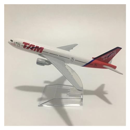 WJXNNON Für Iberian Airlines Airbus A330 Flugzeugmodell Aus Metalldruckguss Im Maßstab 1:400, 16 cm (Size : Tam Airlines B777) von WJXNNON