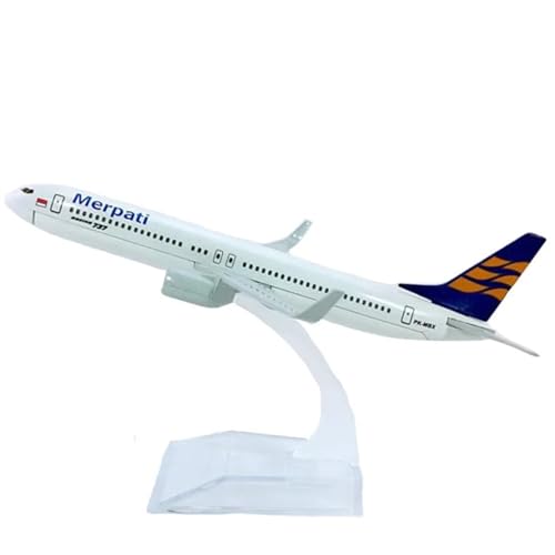 WJXNNON Für Indonesia Airlines Boeing B737-800 Flugzeug Legierung Metall Modell Flugzeug 1/400 Diecast Geschenke Souvenir von WJXNNON