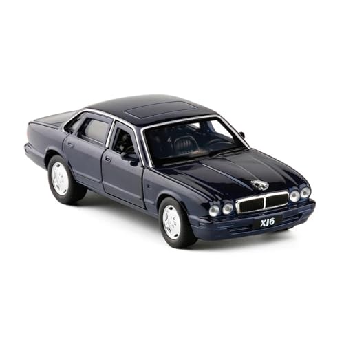 WJXNNON Für Jaguar XJ6 Legierung Automodell Klassische Fahrzeuge Automodellsammlung Pull Back Kindergeschenk 1:36(Blue) von WJXNNON