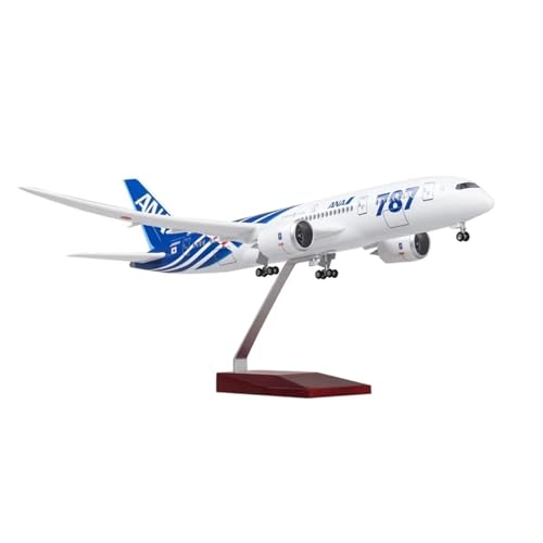 WJXNNON ﻿Für Japan Airlines Boeing B787 Resin Flugzeug Druckgussmodell Mit Licht Und Rädern Spielzeug Display Geschenke 1:130(No Light) von WJXNNON