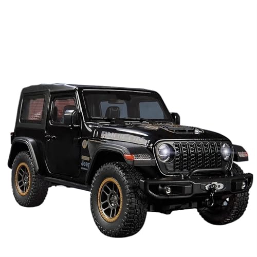 WJXNNON Für Jeep Wrangler Legierung Metall Druckguss Modell Auto Sound & Licht Sammeln Hobby Ornamente Geschenke Dekoration 1:18(Black Box) von WJXNNON