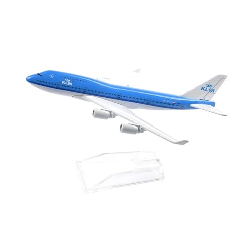 WJXNNON Für KLM Royal Dutch Airlines B777 Flugzeugmodell Druckguss-Metallflugzeuge Sammeln Geschenke 16CM(KLM-B747) von WJXNNON