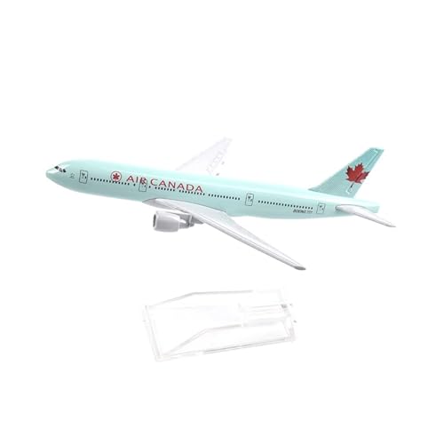 WJXNNON Für Kanada Boeing 777 Flugzeug Modell Flugzeug Diecast Metall Flugzeug Modell Geschenk 16 cm von WJXNNON