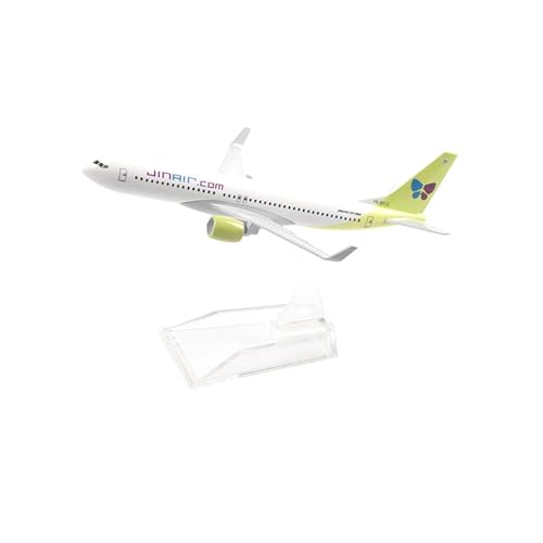 WJXNNON Für Koreanische JINAIR Boeing 737 Flugzeugmodell Druckguss Metall Flugzeug Spielzeug Geschenk16cm von WJXNNON