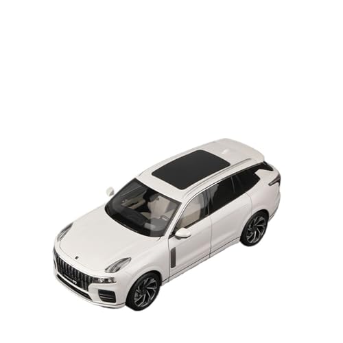 WJXNNON Für LYNK 09 Lila/Weiß Legierung Simulation Auto Modell Sammeln Dekoration Geschenk Spielzeug Jungen Maßstab 1:18(White) von WJXNNON