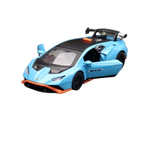 WJXNNON Für Lamborghini Huracan STO Supercar Legierung Auto Druckguss & Spielzeug Fahrzeuge Auto Modell Miniatur Maßstab Modell Auto 1:40(Blue) von WJXNNON