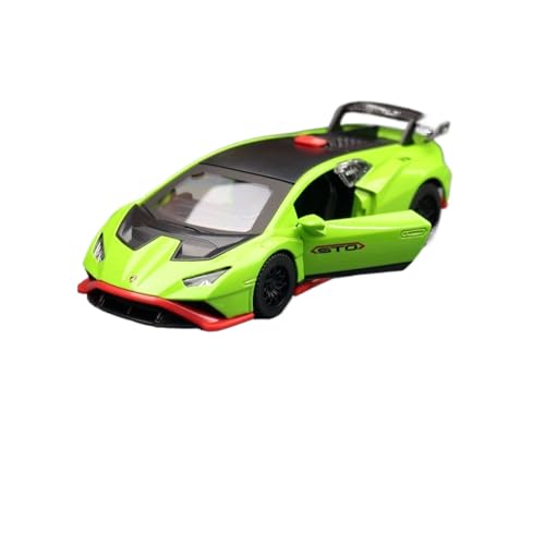 WJXNNON Für Lamborghini Huracan STO Supercar Legierung Auto Druckguss & Spielzeug Fahrzeuge Auto Modell Miniatur Maßstab Modell Auto 1:40(Green) von WJXNNON