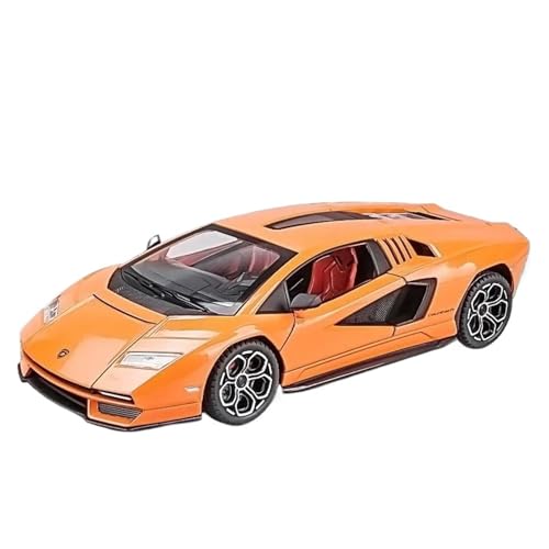 WJXNNON ﻿Für Lamborghini LPI 800-4 Legierung Auto Modell Druckguss Auto Sound Licht Auto Sammlung Geschenk Metall Spielzeug 1:24(Orange No Box) von WJXNNON