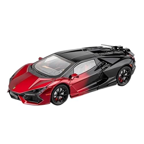 WJXNNON Für Lamborghini Revuelto Super Car Modell Mit Sound Licht Kinder Junge Diecast Spielzeug Fahrzeug Sammlung Geschenke 1:24(Maroon) von WJXNNON