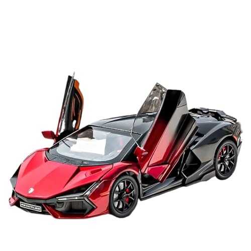 WJXNNON Für Lamborghini Revuelto Super Car Modell Mit Sound Licht Kinder Junge Diecast Spielzeug Fahrzeug Sammlung Geschenke 1:24(White) von WJXNNON