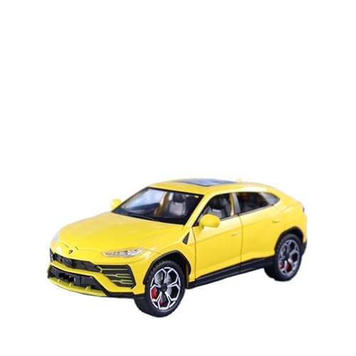 WJXNNON Für Lamborghini SUV Simulation Diecast Auto Metall Legierung Modell Auto Kinder Spielzeug Sammlung Geschenke 1:24(Yellow No Box) von WJXNNON