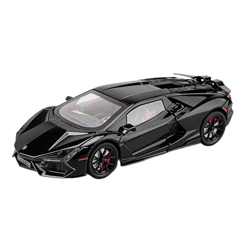 WJXNNON Für Lamborghini Supercar Ally Automodell Mit Sound Light Collection Miniatur Junge Geschenk 1:24(Black No Box) von WJXNNON