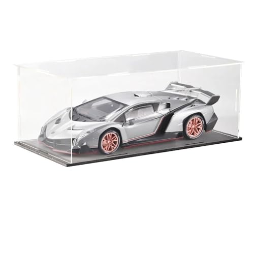 WJXNNON Für Lanbo Veneno Gift Automodell Simulation Legierung Automodell Sportwagen Geschenk Ornamente 1/24(Gray with Dust Cover) von WJXNNON