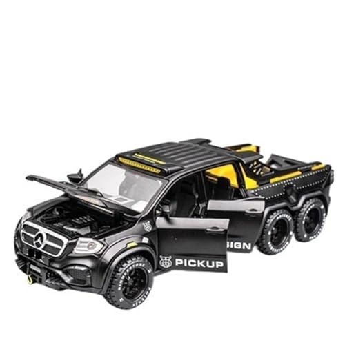 WJXNNON Für Legierungs-Pickup-Automodell, Druckguss Und Spielzeug, Metall-Geländewagen, Automodell, Kinderspielzeug, Geschenk, 1:28 Fuß(Black) von WJXNNON