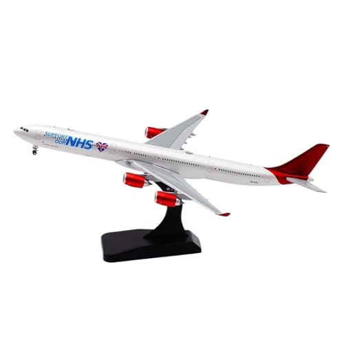 WJXNNON Für Legierungs-Sammelflugzeug-Geschenk 1:400 Irlines Airbus A340-600 Druckguss-Flugzeug-Jet-Modell 9H-PPE von WJXNNON