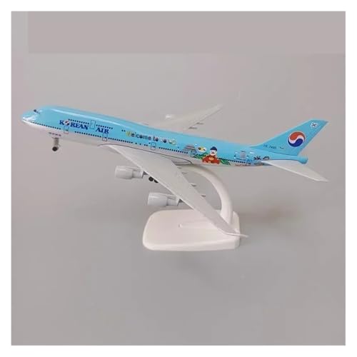 WJXNNON Für Legierungsflugzeuge B737 B747 B787 A380 Druckgussflugzeug-Modellflugzeug Mit Rädern 20 cm(Korean B747) von WJXNNON