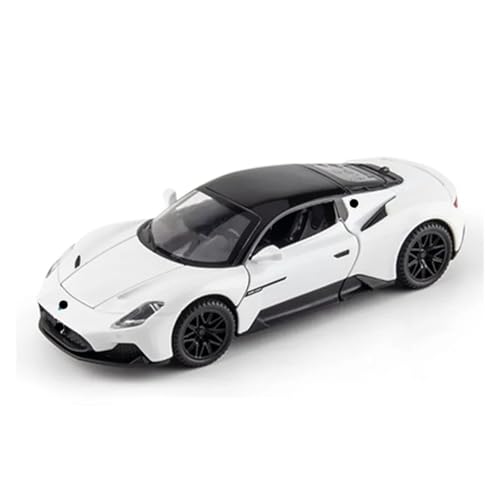 WJXNNON Für Maserati Legierung Sportwagen Modell Metall Spielzeug Fahrzeuge Auto Modell Sound Und Licht Simulation Kinder Spielzeug Geschenk MC20 1:32(White) von WJXNNON