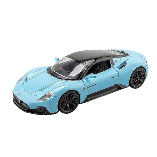 WJXNNON Für Maserati Sport Auto Legierung Modell Auto Diecast Sammlung Fahrzeug Modell Sound Spielzeug Auto Geschenk Für Kinder 1/22(Blue) von WJXNNON