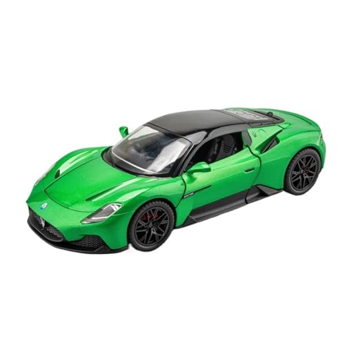 Für Maserati Sport Auto Legierung Modell Auto Diecast Sammlung Fahrzeug Modell Sound Spielzeug Auto Geschenk Für Kinder 1/22(Green) von WJXNNON