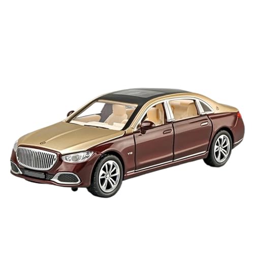 WJXNNON Für Maybach S680 Automodell Simulation Legierung Luxusauto Kinderspielzeug Sammlung Ornament 1:32(Redgold-Boxed) von WJXNNON