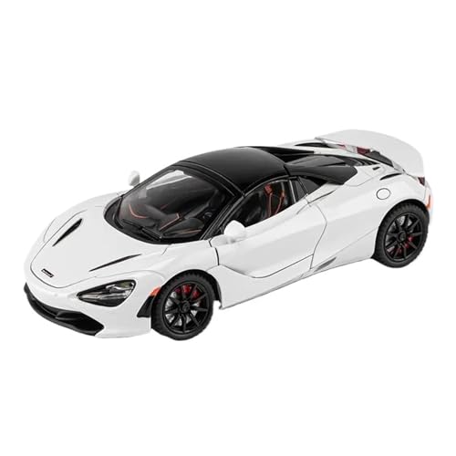 WJXNNON Für McLaren 720S Legierung Rennwagenmodell Sportwagenmodell Simulation Sound Und Licht Sammlung Spielzeug Geschenk 1:24(White Boxed) von WJXNNON