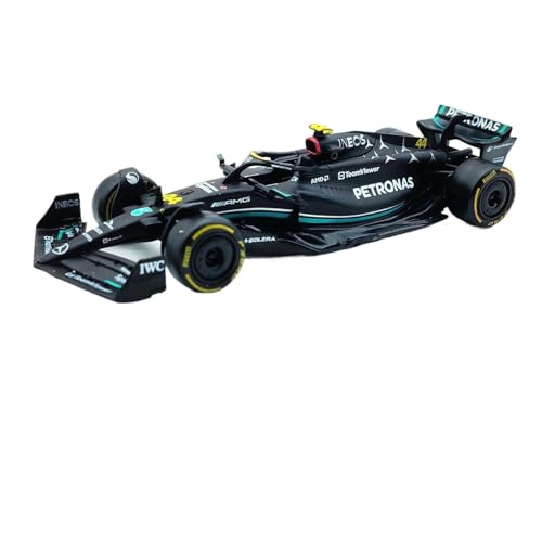 WJXNNON Für Mercedes AMG 2023 W14 F1 Formel Auto Druckguss Fahrzeuge Sammler Modell Rennspielzeug 1:43(2023 W14 44) von WJXNNON