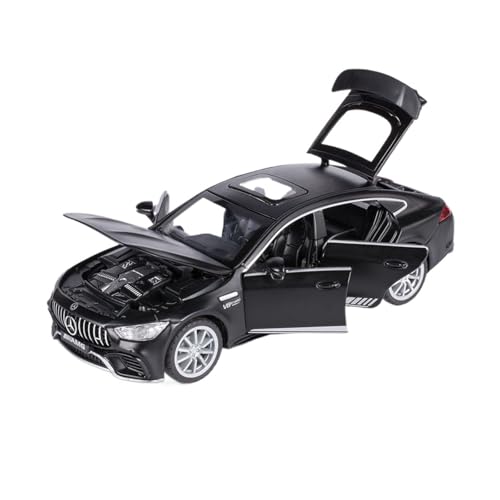 WJXNNON Für Mercedes Benz AMG GT63 Sportwagen Legierung Druckguss Automodell Sound Light Pull Back Spielzeug Ornamente Geschenk Sammeln 1:32(Black) von WJXNNON