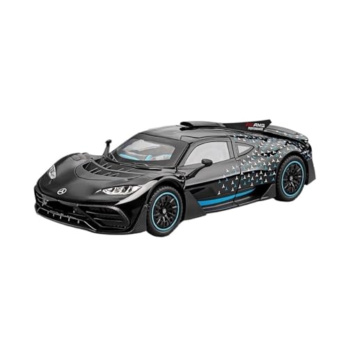 WJXNNON Für Mercedes Benz AMG Racing Alloy Metal Diecast Car Model Sound & Light Sammeln Von Dekorativen Geschenken 1:24(Black No Box) von WJXNNON