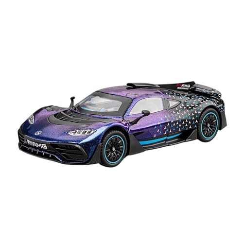 WJXNNON Für Mercedes Benz AMG Racing Alloy Metal Diecast Car Model Sound & Light Sammeln Von Dekorativen Geschenken 1:24(Purple No Box) von WJXNNON