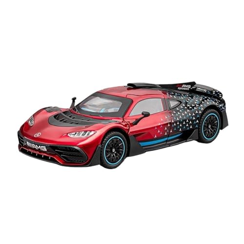 WJXNNON Für Mercedes Benz AMG Racing Alloy Metal Diecast Car Model Sound & Light Sammeln Von Dekorativen Geschenken 1:24(Red No Box) von WJXNNON