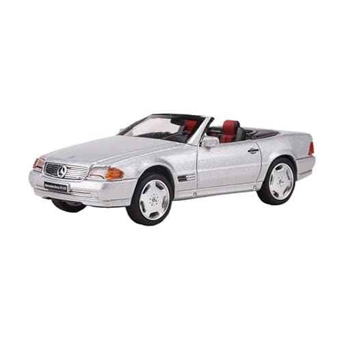 WJXNNON Für Mercedes Benz SL500 Cabrio Auto Legierung Auto Modell Sammlung Dekoration GIF 1:64(Silver) von WJXNNON