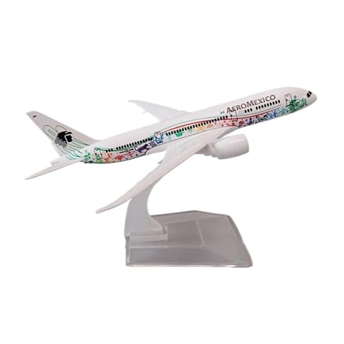 WJXNNON Für Mexican Air AEROMEXICO B787 Flugzeug Modell Druckguss Legierung Metall Flugzeug Modell 1/400 16 cm von WJXNNON