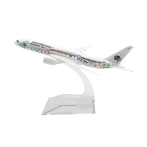 WJXNNON Für Mexican Air AEROMEXICO B787 Flugzeugmodell Airways Flugzeugmodell Druckgussflugzeug 16cm Maßstab 1/400 von WJXNNON