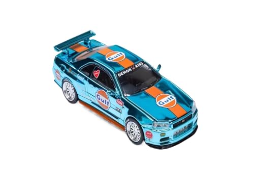 WJXNNON Für Nissan GTR R34 Legierungsautomodell 1:64 von WJXNNON