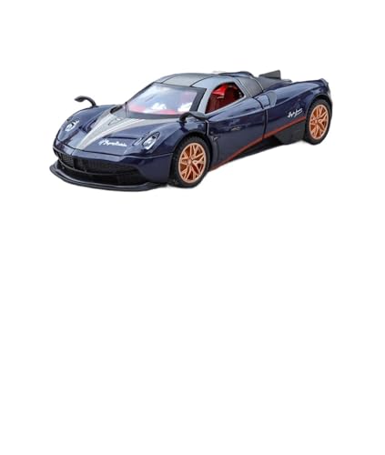 WJXNNON Für Pagani Legierung Sportwagen Modell Druckguss Metall Rennwagen Fahrzeug Sound Und Licht Kinder Spielzeug Geschenk 1:32(Blue) von WJXNNON