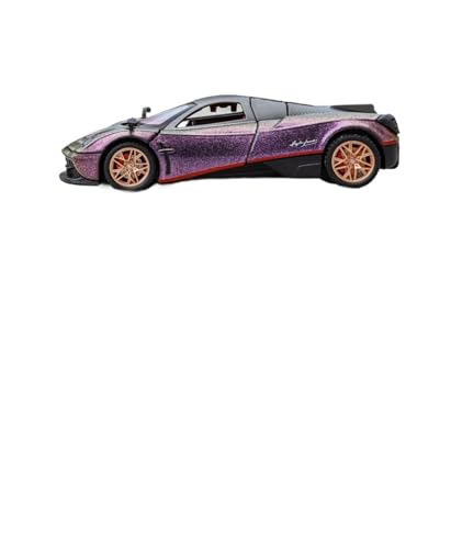 WJXNNON Für Pagani Legierung Sportwagen Modell Druckguss Metall Rennwagen Fahrzeug Sound Und Licht Kinder Spielzeug Geschenk 1:32(Purple) von WJXNNON