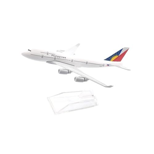 WJXNNON Für Philippinen Airbus A380 Flugzeug Modell Flugzeug Druckguss Metall 1/400 Maßstab 16 cm Flugzeuge(Philippines B747) von WJXNNON