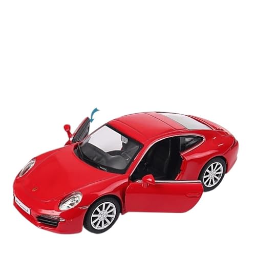 WJXNNON Für Porsche 911 Carrera S Sportwagen Zurückziehen Auto Modellautos Metalllegierung Spielzeugautos Für Kinder Geschenke Sammlung 1:36(Size:Red with Box) von WJXNNON