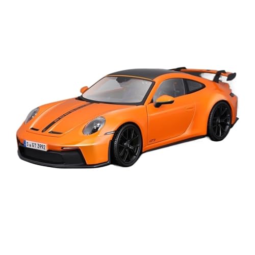 WJXNNON Für Porsche 911 GT3 Sportwagen Schwarz Statische Druckgussfahrzeuge Sammlermodell Autospielzeug 1:18(Orange) von WJXNNON