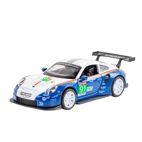 WJXNNON Für Porsche 911 Legierung Automodell Simulation Auto Dekoration Sammlung Geschenk Spielzeug Druckguss Modell Spielzeug 1:32(Blue) von WJXNNON