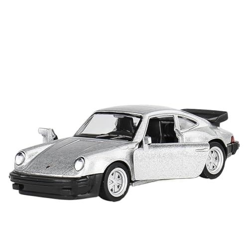 WJXNNON Für Porsche 911 Spielzeugautomodell, Legierung, Druckguss, Retro-Rennwagen Mit Rückziehmodell, Geschenksammlung Für Jungen Im Maßstab 1/36(Silver with Box) von WJXNNON