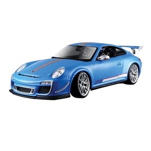 WJXNNON Für Porsche 911 Weiß Blau Druckgusslegierung Automodell Nostalgische Sammlung Statische Dekoration Auto Spielzeug Geschenk 1:18(911GT3 Blue) von WJXNNON