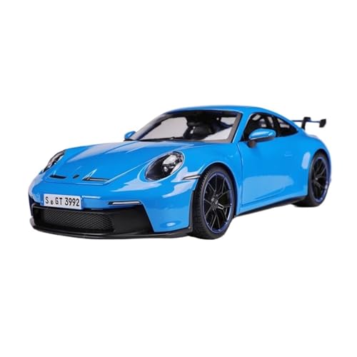 WJXNNON Für Porsche 911GT3 2022 Automodell Klassischer Supersportwagen Legierung Luxusfahrzeug Druckgussmodell Kinderspielzeug Geschenke 1:18(Blue) von WJXNNON