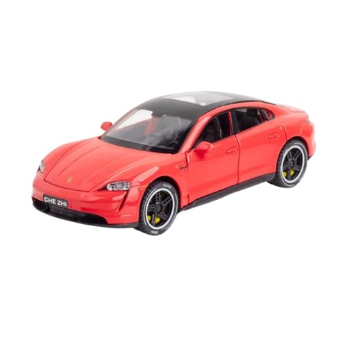 WJXNNON Für Porsche Simulation Diecast Metalllegierung Modellauto Sound Light Pull Back Collection Kinderspielzeug Geschenke 1:32(Red No Box) von WJXNNON