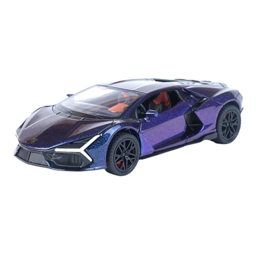 WJXNNON Für Revuelto Legierung Diecast Sportwagen Modell Simulation Sound Und Licht Sammlung Kinder Spielzeug Geschenk 1:32(Purple) von WJXNNON