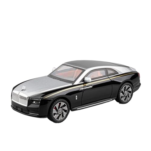 WJXNNON Für Rolls Royce Legierung Luxy Auto Modell Diecast Metall Auto Modell Sound Und Licht Jungen Spielzeug Für Kinder Geschenk 1:24(Silver No Box) von WJXNNON